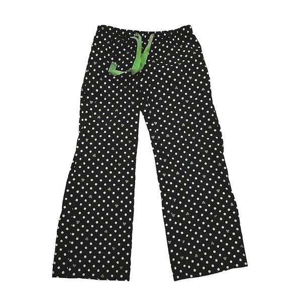 Old Navy Pants - Old Navy Cotton Black white polka dots Clover Lounge Wear